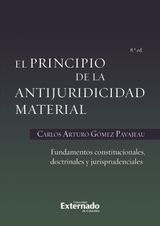 EL PRINCIPIO DE LA ANTIJURIDICIDAD MATERIAL FUNDAMENTOS CONSTITUCIONALES, DOCTRINALES Y JURISPRUDENCIALES