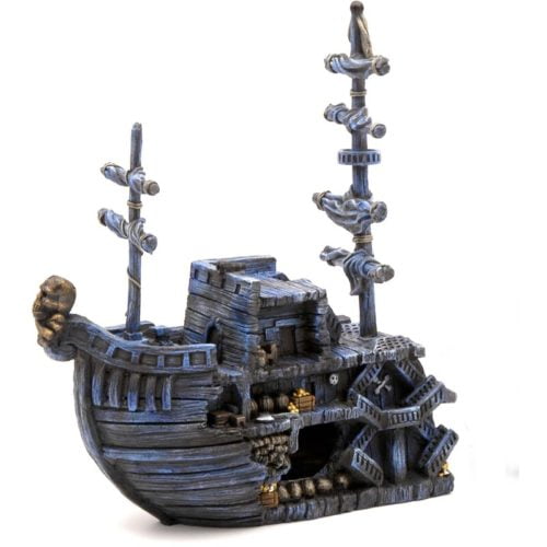 Penn-Plax Deco-Replicas Pirate Treasure Ship Bow Indiefur.com