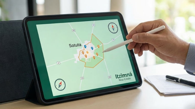 Mapa de plusvalía y ubicación de terrenos en Sotuta - Itzimná Real Estate Ubicación estratégica terrenos en Sotuta rústicos inversión inmobiliaria Yucatán Itzimná Real Estate