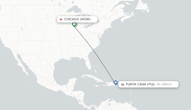 chicago to punta cana