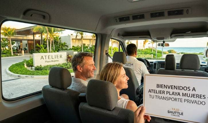 Transportación privada a Atelier Playa Mujeres con Taxi Shuttle Cancun