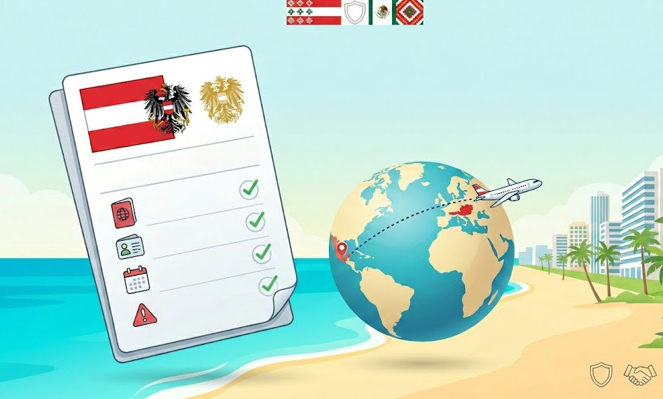 Assistance and consular procedures at the Austrian Consulate in Cancun for travelers and citizens