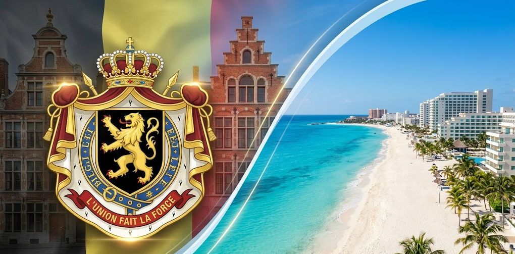 Belgium Consulate in Cancun providing emergency assistance and travel documents for visitors and residents.