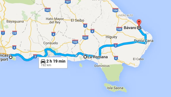 How to get from Santo Domingo airport to Bavaro