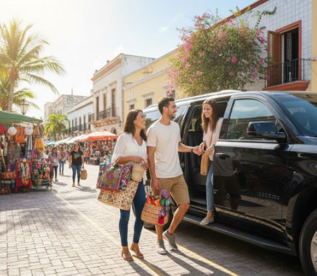 Transportation to Mercado 28 Cancun in a Suburban by Taxi Shuttle Cancun