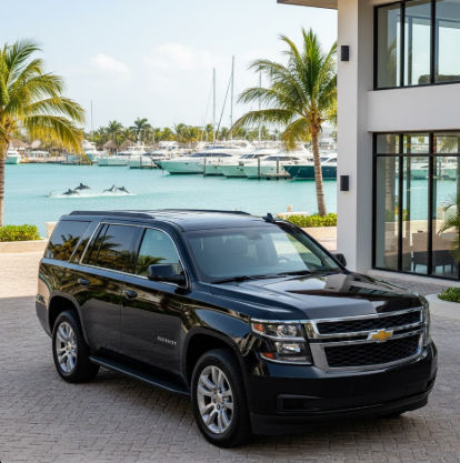 Shuttle Service from Cancun to Puerto Aventuras in a luxury Suburban by Taxi Shuttle Cancun