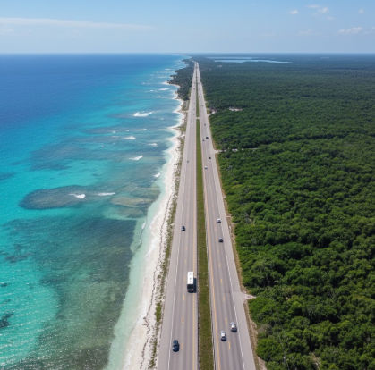 Taxi service from Cancun airport to Tulum beach with Taxi Shuttle Cancun