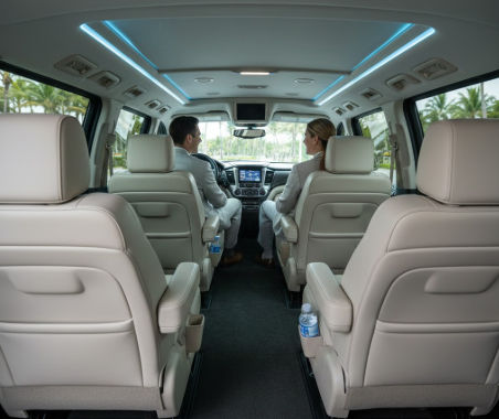 Shuttle aeropuerto de Cancún al Hotel Xcaret en camioneta Suburban de Taxi Shuttle Cancun