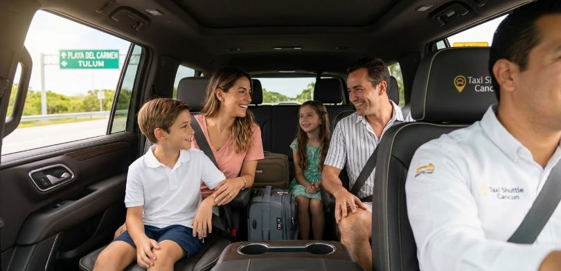 Taxi Shuttle Cancun: Traslado privado familiar seguro a Playa del Carmen y Tulum.