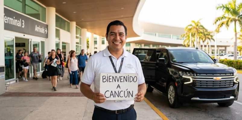 Transporte económico del aeropuerto de Cancún a la zona hotelera en servicio privado con Taxi Shuttle Cancun