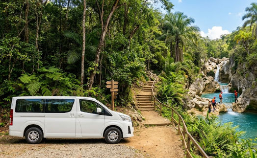 transporte para visitar los 27 charcos de damajagua