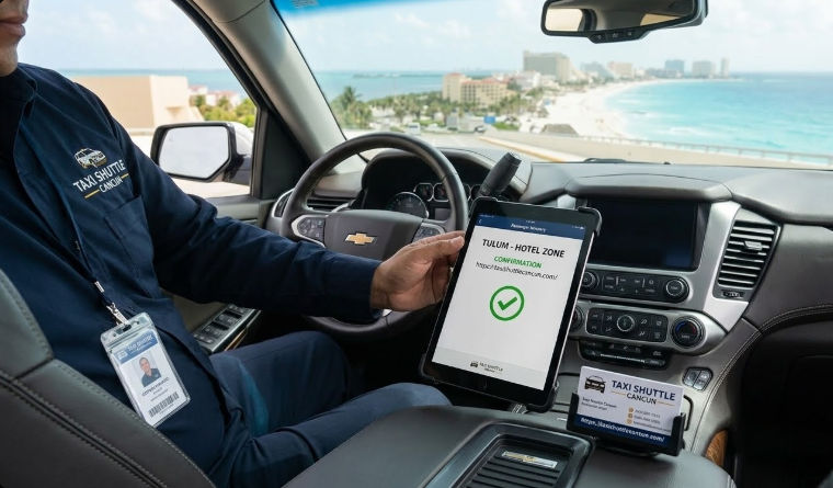 Taxi Shuttle Cancun - Confirmaci贸n de traslado privado en Chevrolet Suburban hacia la Zona Hotelera Taxis Cancun: Reserva de transporte privado con Taxi Shuttle Cancun