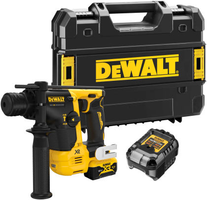 Аккумуляторный перфоратор DEWALT DCH072L1T, 12 В, 1.2 Дж, 4280 уд/мин, с АКБ 5 Ач и ЗУ, в кейсе TSTAK (DCH072L1NT-QW)