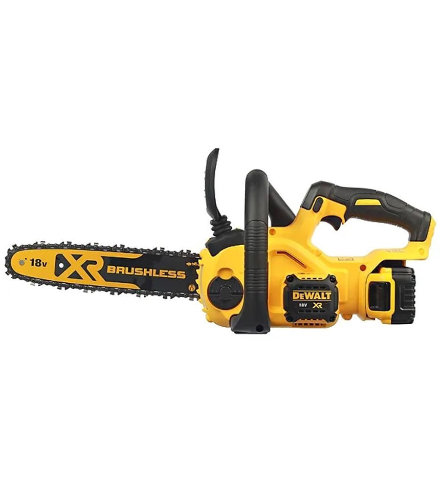 Аккумуляторная цепная пила DEWALT DCM565P1, 18 В, 30 см, 7.7 м/с, с АКБ 5 Ач и ЗУ (DCM565P1-QW)