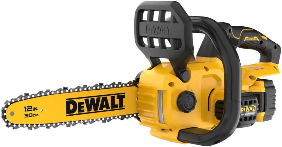 Аккумуляторная цепная пила DEWALT DCMCS565P1, 18 В, 30 см, 7.3 м/с, с АКБ 5 Ач и ЗУ (DCMCS565P1-QW)