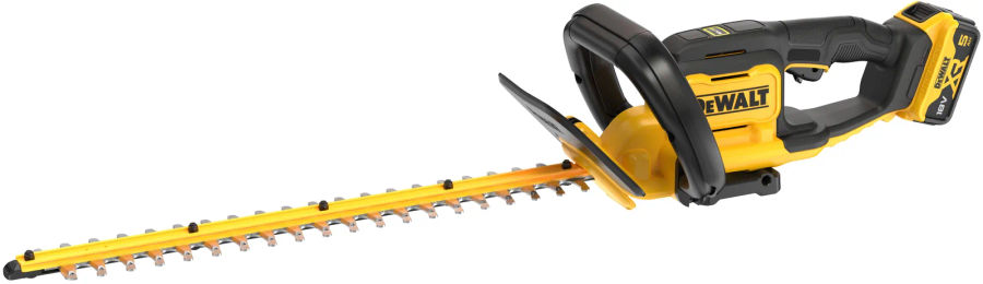 Аккумуляторный кусторез DEWALT DCMHT562P1, 18 В, 56 см, 2800 ход/мин, с АКБ 5 Ач и ЗУ (DCMHT562P1-QW)