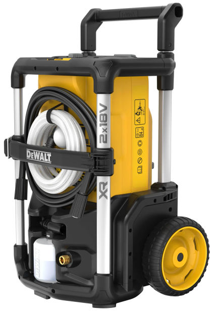 Аккумуляторная мойка высокого давления DEWALT DCMPW1600P1, 2х18 В, 110 бар, 330 л/ч, с АКБ 5 Ач и ЗУ (DCMPW1600P1N-XJ)