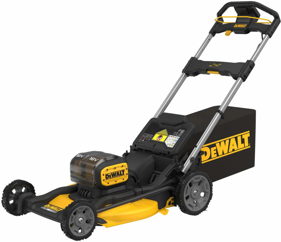 Аккумуляторная газонокосилка DEWALT DCMWP134N, 2х18 В, 2800 об/мин, 67 л, без АКБ и ЗУ (DCMWP134N-XJ)