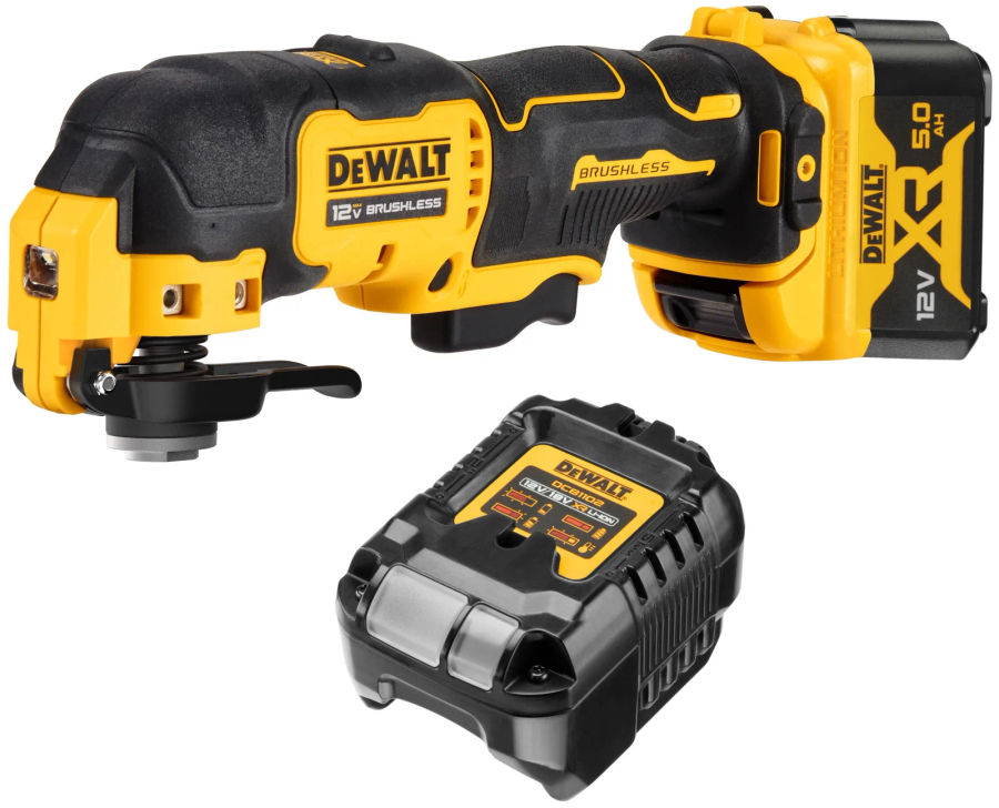 Аккумуляторный реноватор DEWALT DCS353BL1, 12 В, 18000 кол/мин, с АКБ 5 Ач и ЗУ (DCS353BL1-XJ)