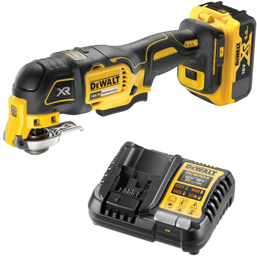 Аккумуляторный реноватор DEWALT DCS356P1, 18 В, 20000 кол/мин, с АКБ 5 Ач и ЗУ (DCS356P1N-XJ)