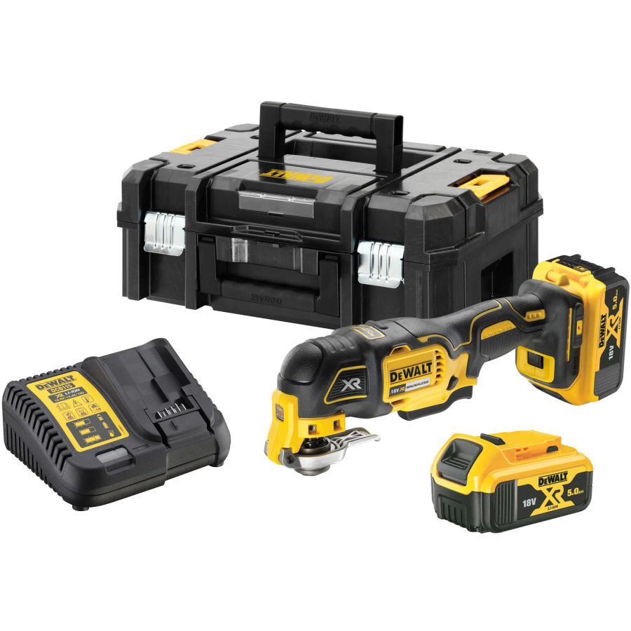 Аккумуляторный реноватор DEWALT DCS356P2, 18 В, 20000 кол/мин, с 2 АКБ 5 Ач и ЗУ, в кейсе TSTAK (DCS356P2-QW)