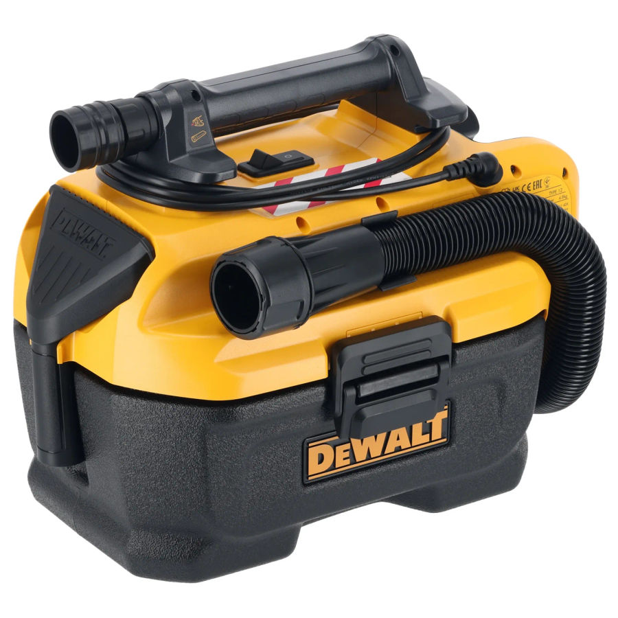 Аккумуляторный строительный пылесос DEWALT DCV584L, 14.4/18 В, с возможностью работы от сети, 7.5 л, без АКБ и ЗУ (DCV584L-QW)