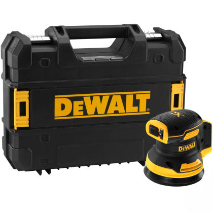 Аккумуляторная эксцентриковая шлифмашина DEWALT DCW210NT, 18 В, 125 мм, 12000 кол/мин, без АКБ и ЗУ, в кейсе TSTAK