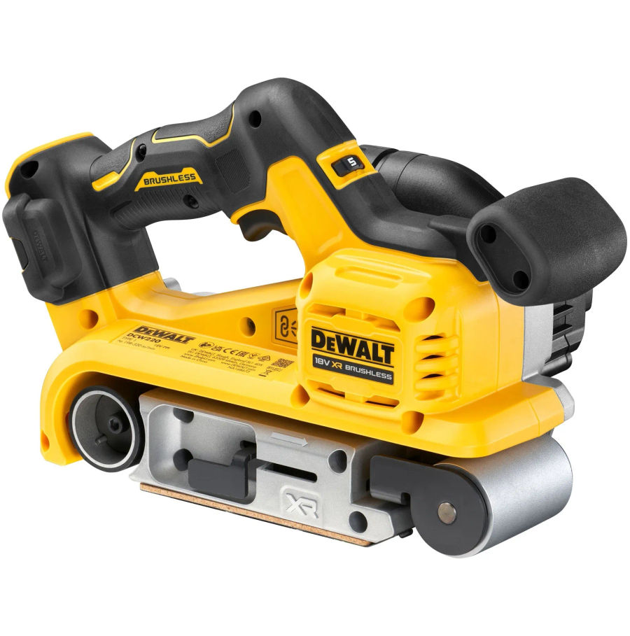 Аккумуляторная ленточная шлифмашина DEWALT DCW220N, 18 В, 320 м/мин, без АКБ и ЗУ (DCW220N-XJ)
