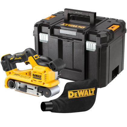 Аккумуляторная ленточная шлифмашина DEWALT DCW220NT, 18 В, 320 м/мин, без АКБ и ЗУ, в кейсе TSTAK (DCW220NT-XJ)