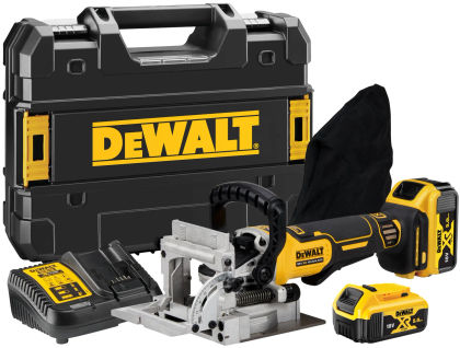 Аккумуляторный ламельный фрезер DEWALT DCW682P2, 18 В, 8000 об/мин, с 2 АКБ 5 Ач и ЗУ, в кейсе TSTAK (DCW682P2-QW)