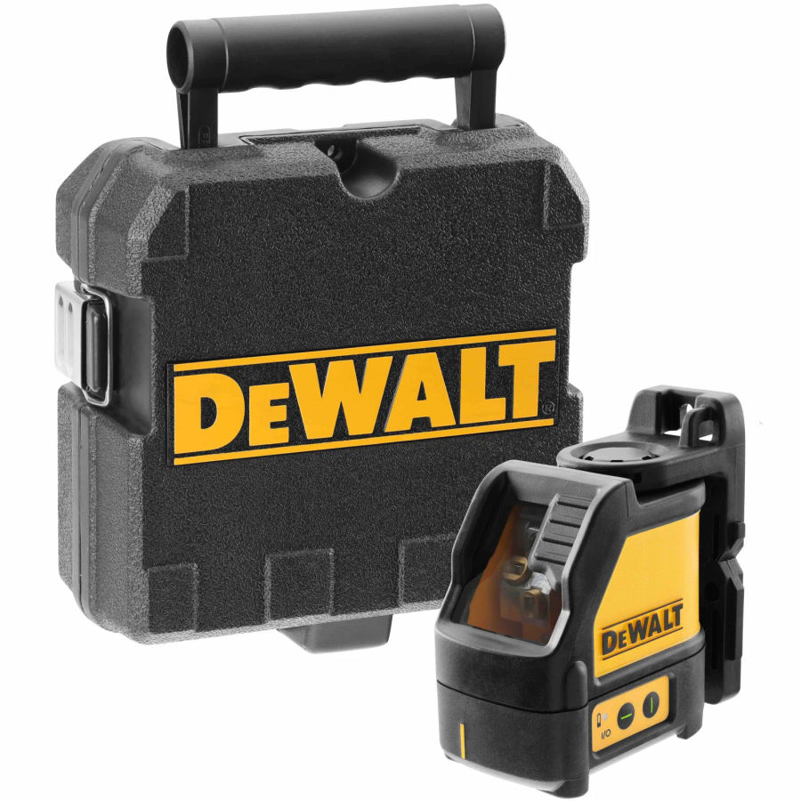 Лазерный нивелир DEWALT DW088CG, на батарейках, зеленый луч, 20 м, в кейсе (DW088CG-XJ)