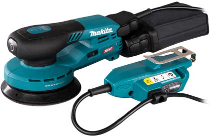 Аккумуляторная эксцентриковая шлифмашина Makita BO001CGZ, 40 В, 125 мм, 10000 кол/мин, с выносной батареей, без АКБ и ЗУ