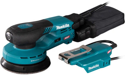 Аккумуляторная эксцентриковая шлифмашина Makita BO003CGZ, 40 В, 125 мм, 10000 кол/мин, с выносной батареей, без АКБ и ЗУ
