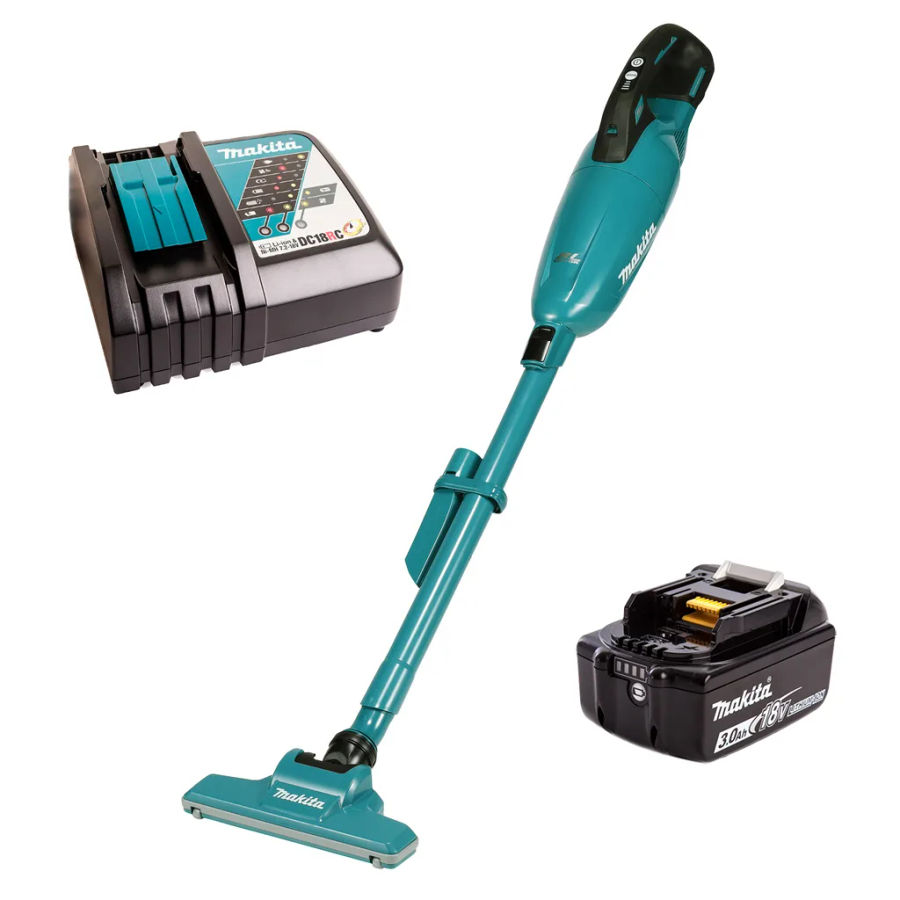 Аккумуляторный пылесос Makita DCL284FRF, 18 В, 730 мл, с АКБ 3 Ач и ЗУ
