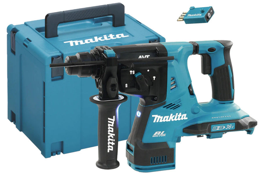 Аккумуляторный перфоратор Makita DHR282ZJU, 2x18 В, 2.8 Дж, 5000 уд/мин, без АКБ и ЗУ, в кейсе