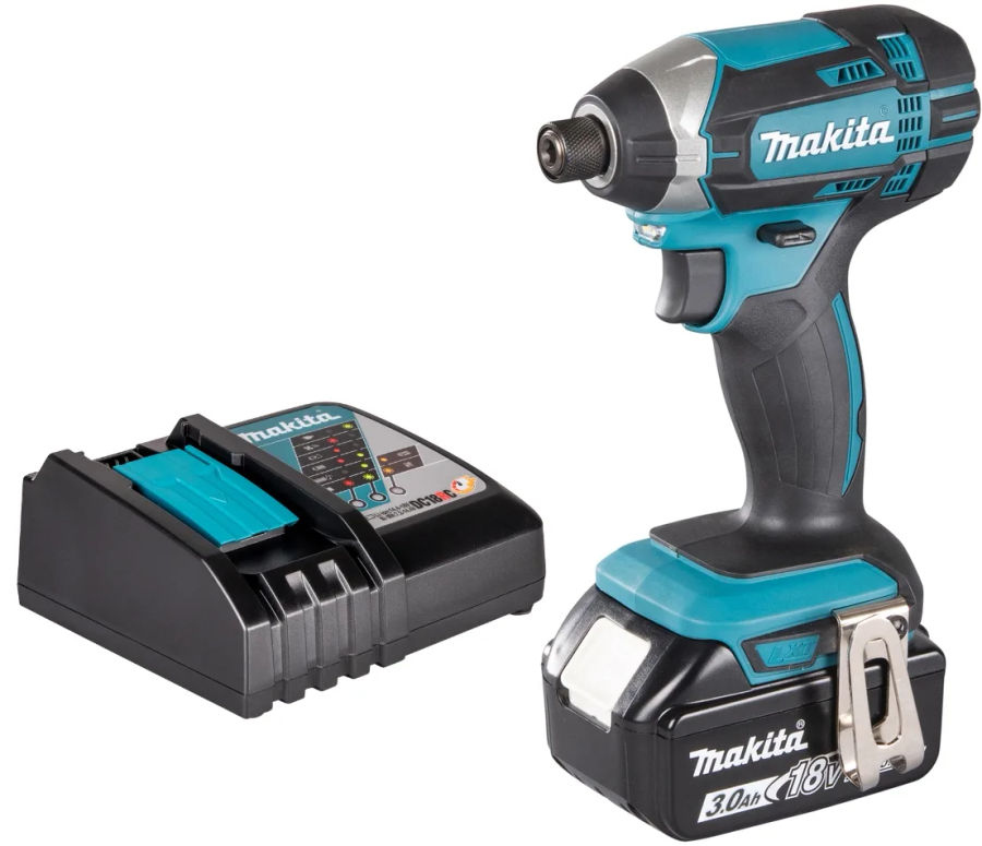 Аккумуляторный шуруповерт Makita DTD152, 18 В, 165 Нм, 3500 уд/мин, с АКБ 3 Ач и ЗУ (DTD152P1Z)