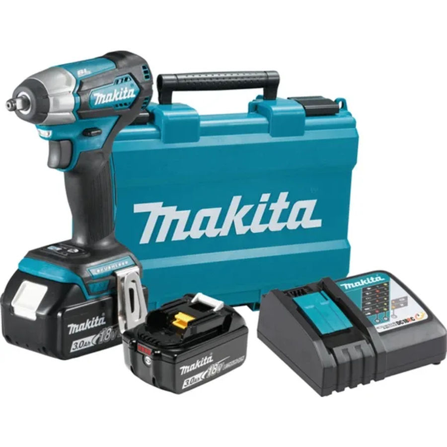 Аккумуляторный ударный гайковерт Makita DTW180RFE, 18 В, 180 Нм, 3600 уд/мин, с 2 АКБ 3 Ач и ЗУ, в кейсе