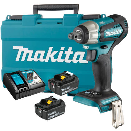 Аккумуляторный ударный гайковерт Makita DTW181RFE, 18 В, 210 Нм, 3600 уд/мин, с 2 АКБ 3 Ач и ЗУ, в кейсе