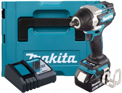 Аккумуляторный гайковерт Makita DTW700RT1J, 18 В, 1000 Нм, 2700 уд/мин, с АКБ 5 Ач и ЗУ, в кейсе MakPac