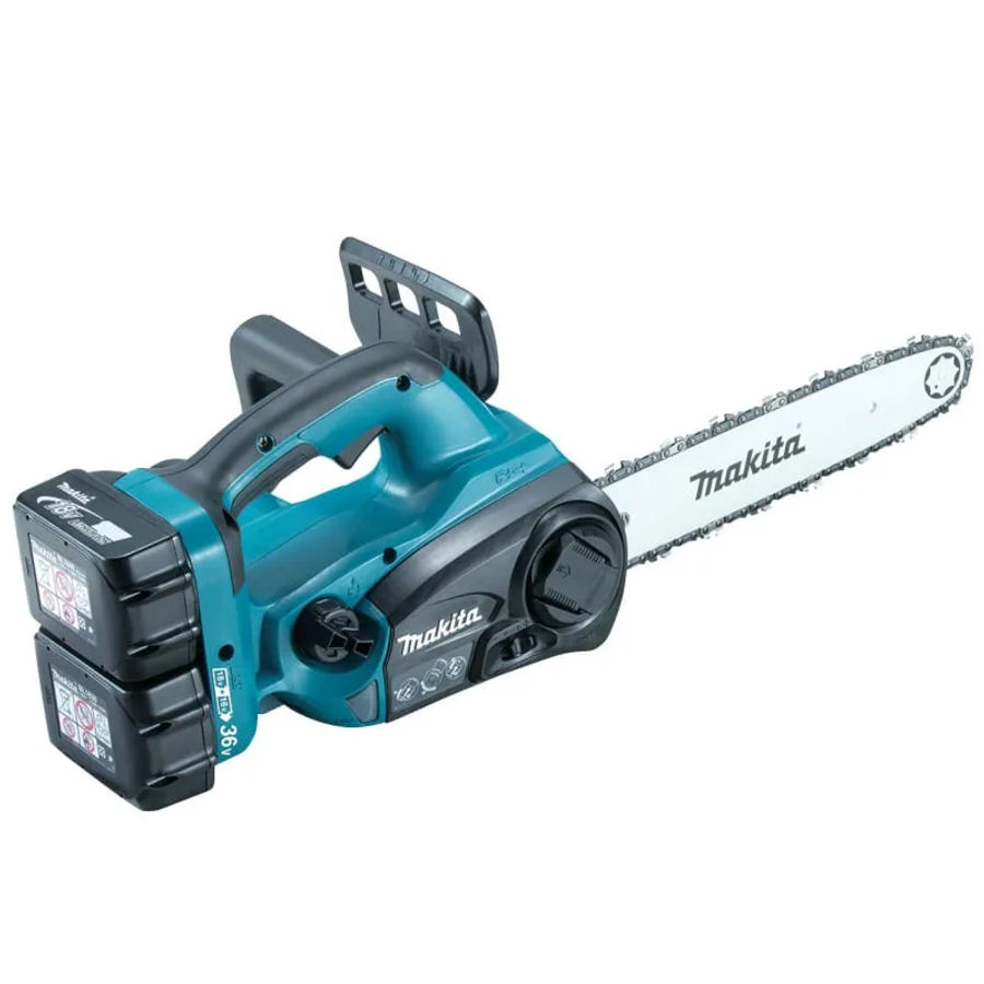 Аккумуляторная цепная пила Makita DUC302RF2, 2x18 В, 30 см, с 2 АКБ 3 Ач и ЗУ