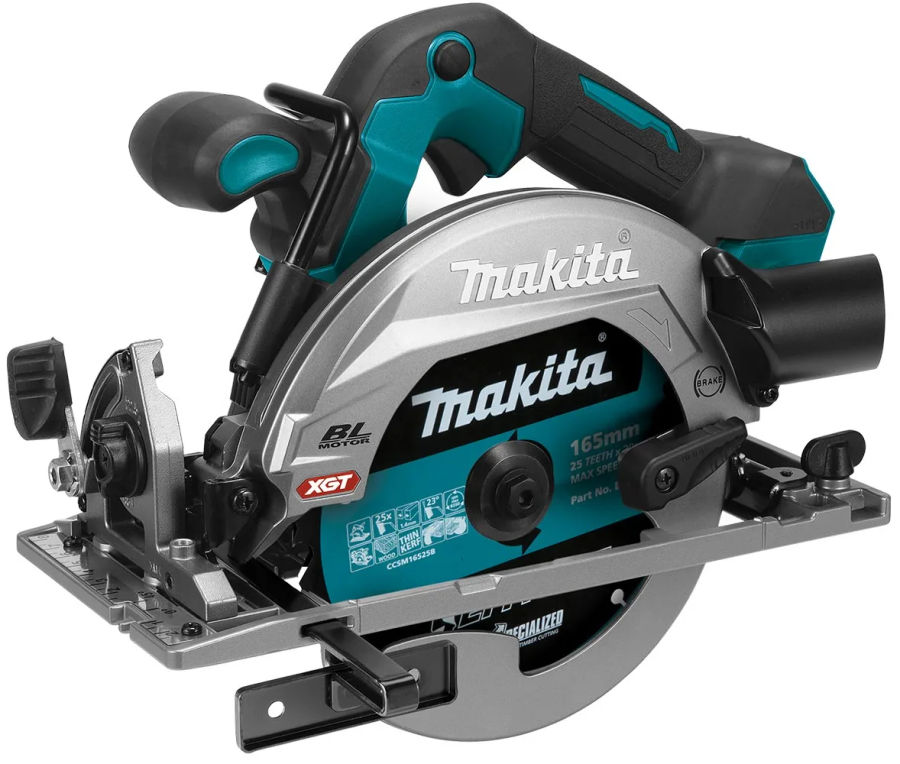 Аккумуляторная дисковая пила Makita HS012GZ, XGT 40 В, 165 мм, 5200 об/мин, без АКБ и ЗУ