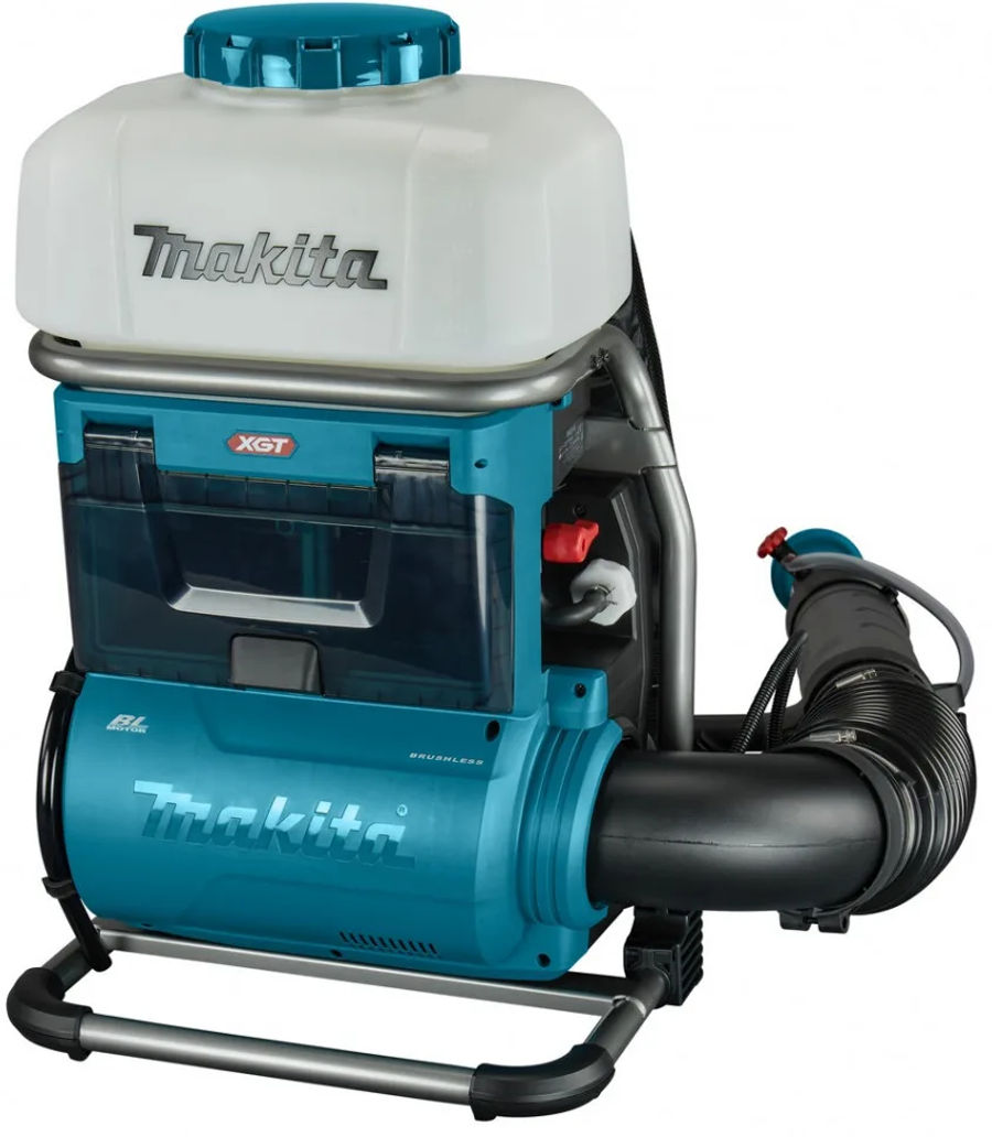 Аккумуляторный ранцевый опрыскиватель Makita PM001GT202, 40 В, 15 л, 14,3 м³/мин, с 2 АКБ 5 Ач и ЗУ