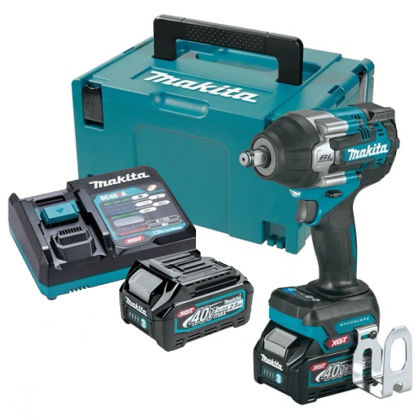 Аккумуляторный ударный гайковерт Makita, 2200 об/мин, c 2 АКБ 2.5 Ач и ЗУ, в кейсе MakPac-3, TW007GD201