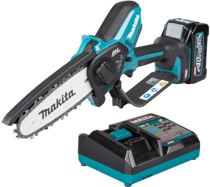 Аккумуляторная цепная пила Makita UC029GD102, 40 В, 15 см, 8 м/с, с АКБ 2.5 Ач и ЗУ