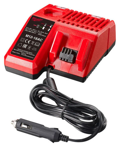 Зарядное устройство (автомобильное) Milwaukee M12-M18 AC, 4932459205