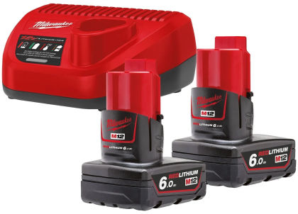 Комплект аккумулятор и зарядное устройство Milwaukee M12 NRG-602, 4933451903
