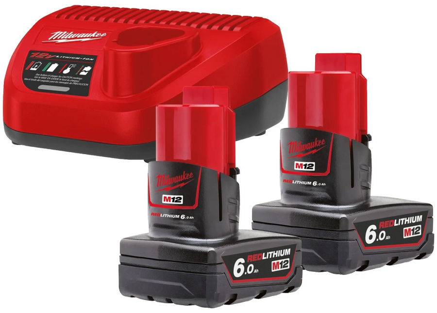 Комплект аккумулятор и зарядное устройство Milwaukee M12 NRG-602, 4933451903