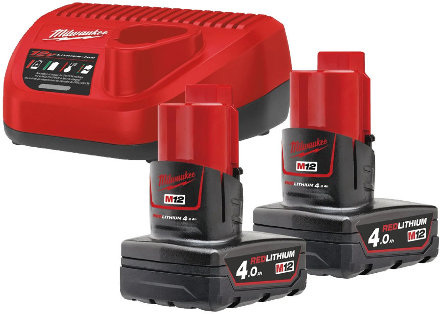 Комплект аккумулятор и зарядное устройство Milwaukee M12 NRG-402, 4933459211