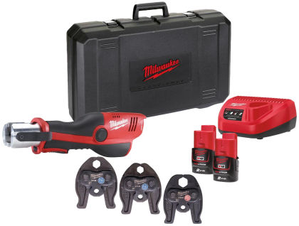 Аккумуляторный пресс-инструмент Milwaukee M12 HPT-202C V-KIT2, 4933459382