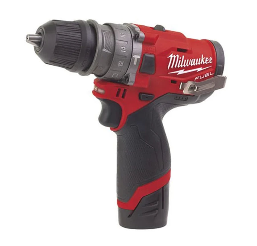 Аккумуляторная ударная дрель шуруповерт со сменным патроном Milwaukee M12 FPDX-202X, 4933464136